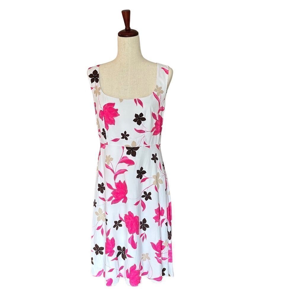 NWT Ann Taylor Floral Sleeveless Flare Maxi Dress  Multi Color Various